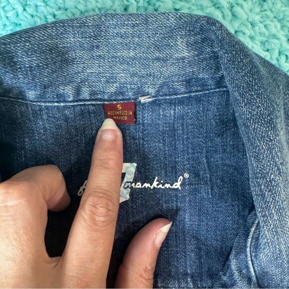 7 For All Mankind Indigo Denim Jacket - Picture 3 of 4
